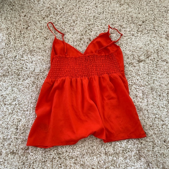 🆕 Forever 21 Red ruffle flowy tank top - Picture 4 of 6